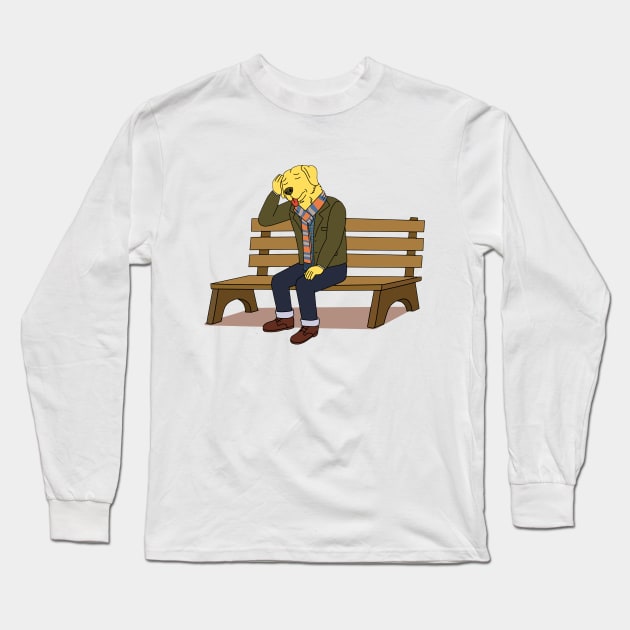 Sad Dog - Bojack Horseman Long Sleeve T-Shirt by reinmuthis